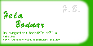 hela bodnar business card